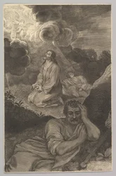 Cristo en el jardín de los olivos, siglo XVII