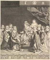 Frontispicio: Les Ordonnances royaux, ca. 1644