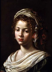 Cabeza de una niña