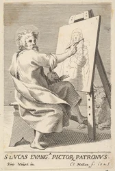 San Lucas pintando a la Virgen, 1625