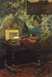 Un rincón del estudio, por Claude Monet