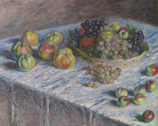 Manzanas y uvas, 1880