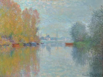 Otoño en el Sena, Argenteuil 1873 (Óleo sobre lienzo)