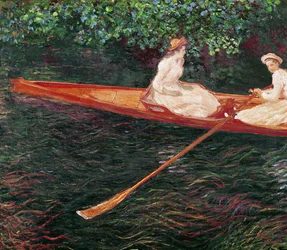 Paseo en barca por el río Epte, hacia 1889-1890