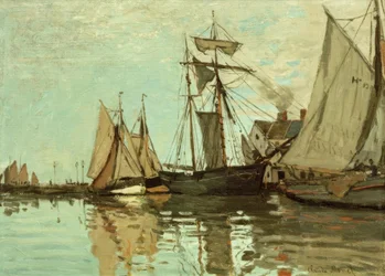 Barcos en el puerto de Honfleur