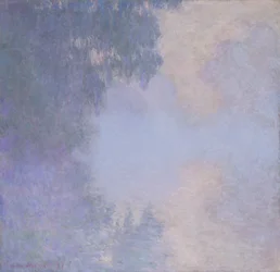 Rama del Sena cerca de Giverny Niebla