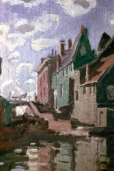 Canal en Zaandam (detalle), 1871