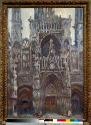 Catedral de Rouen, el portal, armonía en marrón