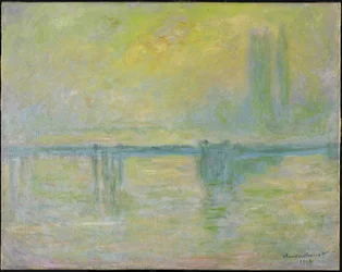 Puente de Charing Cross: Niebla, 1902