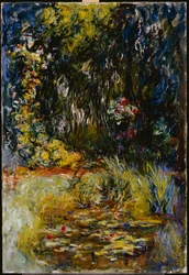 Esquina de un estanque con nenúfares, 1918