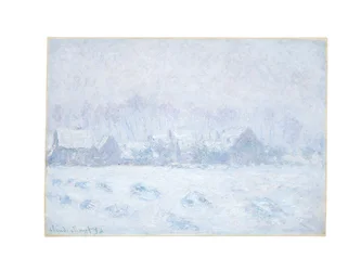 Efecto de nieve en Giverny