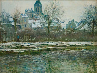 Efecto de nieve en Vétheuil