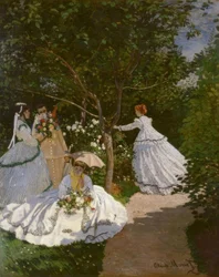 Mujeres en el jardín