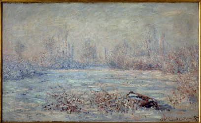 Escarcha cerca de Vétheuil en 1880