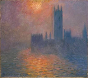 Casas del Parlamento, atardecer