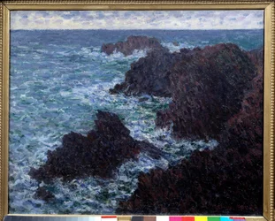 Las rocas de Belle Ile (Belle-Ile), la costa salvaje