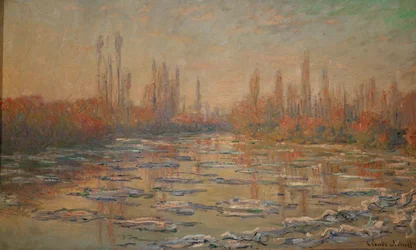 Les glacons ou debacle sur la Seine (óleo sobre lienzo)