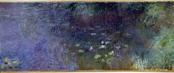 Los nenúfares: mañana. Detalle. Pintura de Claude Monet (1840-1926), 1914-1926. Díptico de 2 x 3 m cada parte. París. Musée de l