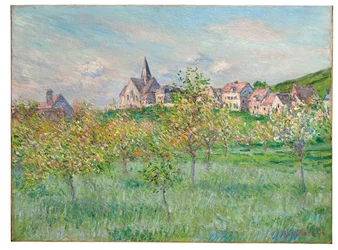 Primavera en Giverny, efecto de tarde, 1885