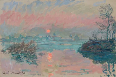 Puesta de sol en Lavacourt, 1880