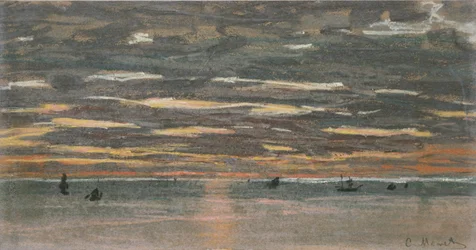 Puesta de sol en el mar