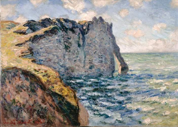 El acantilado de Aval, Étretat, 1885