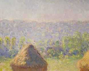 Los Almiares o, El Fin del Verano, en Giverny (detalle)