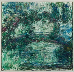El puente japonés de Giverny (óleo sobre lienzo)