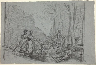 El Almuerzo sobre la Hierba, c. 1865