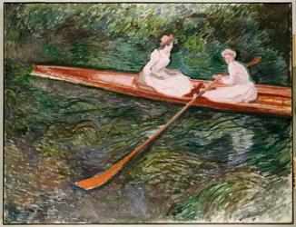 La barca de remos rosa