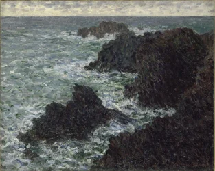 Las rocas en Belle-Ile, La costa salvaje, 1886
