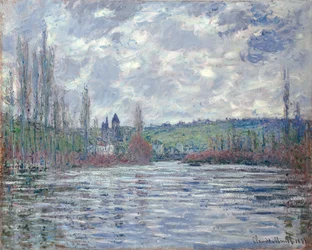 El Sena en inundación en Vetheuil, 1881
