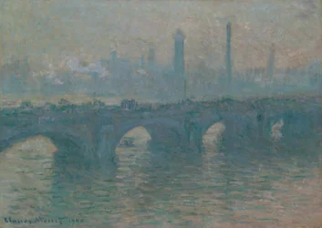 Puente Waterloo, tiempo gris