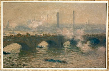 Puente de Waterloo. Día gris (óleo sobre lienzo)