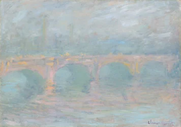 Puente de Waterloo, Londres, al atardecer