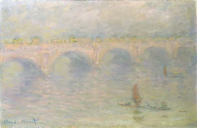 Puente de Waterloo, efecto de luz solar, 1899-1901