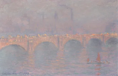 Puente de Waterloo, sol velado