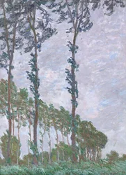 Efecto del viento, Serie de Los álamos, 1891
