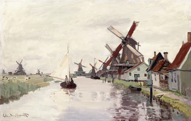 Molino de viento en Holanda, 1871