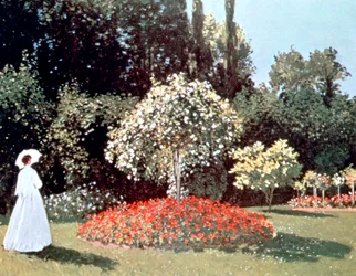 Mujer en el jardín, Sainte Adresse, 1867