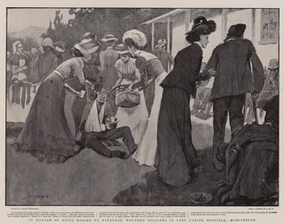 En Peligro de Ser Matados por la Amabilidad, Soldados Heridos en el Hospital Fort Napier, Maritzburg