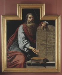 Moisés con las tablas de la ley
