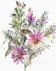 Floral, margaritas sudafricanas y lavanda, 2004
