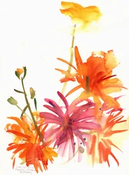 Caléndulas y otras flores, 2004