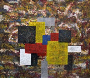 Abstracción geométrica vibrante