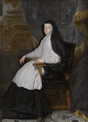 Alemán: Maria Anna von Österreich, Gemahlin König Philipps IV von Spanien, als Witwe Mariana de Austria, Consorte del Rey Felipe IV de España, como Viuda