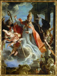 El triunfo de San Agustín (pintura sobre lienzo)
