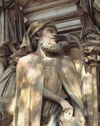 Daniel. La base del Pozo de Moisés (escultura)