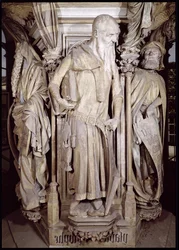 El Pozo de Moisés, detalle de Isaías del pedestal hexagonal