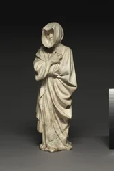 Dos llorones de la tumba de Felipe el Atrevido, Duque de Borgoña, 1404-10